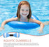 SEWACC 1 Pair Aquatic Exercise Dumbbells, EVA Floating Barbells for Water Aerobics and Fitness Equipment