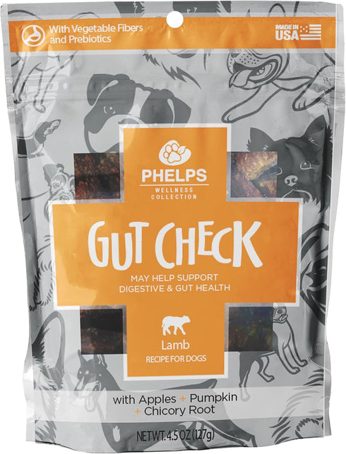 Gut Check Digestive & Gut Health Lamb Recipe Dog Treats, 4.5 oz