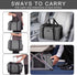 BAGLHER Cat Carrier Bag - Airline Approved Soft Side Pet Travel Carrier with 5 Open Doors, 3 Expandable Sides, Fleece