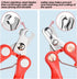 2 Pack Professional Dog Nail Trimmer, Safety Guard Clipper for Dogs, Sharp Trimmer with Nail File for Claw Care