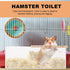 Totority Hamster Sand Bath Box, Acrylic Toilet Hamster Bathtub Small Animal Pet Sauna Toilet Sand Bath Box Shower Case