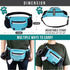 PetAmi Dog Fanny Pack, Treat Pouch for Walking, Built-in Poop Bag Dispenser, Water Bottle Holder (Turquoise)