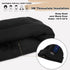 MOREOK 3M Thinsulate Winter Gloves MK020F One Pair (Black-Large) and Unisex Winter Beanie Hats