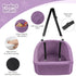 30lbs, NEEZUKAR Dog Car Seat for Small Medium Dogs,Detachable Washable Dog Booster Seat Under Pet Car Seats Travel Bed
