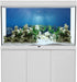 AWERT Ocean Floor Fish Tank Background Underwater Stone Vinyl 48x20 inches