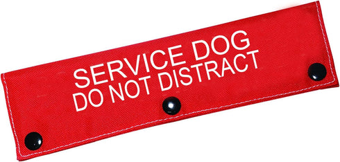 Dog Leash Sleeve Service Dog Do Not Distract Wrap Alert Hanging ID Patch Tag Pet Birthday Gift (Service Distract-Sleeve)