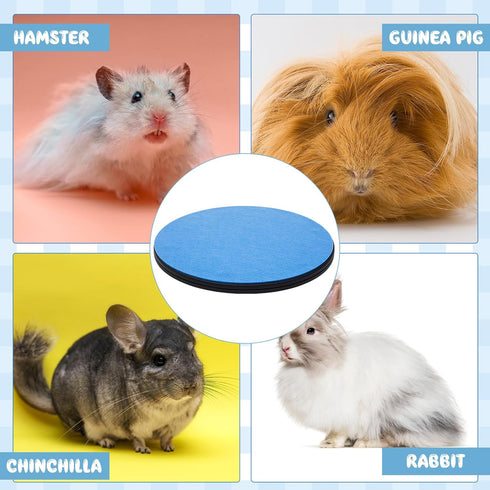 AceOrbit Chinchilla Rabbit Grooming Kit Bunny Grooming Table with Non Slip Blue Felt Mat Pets Groom Platform for Guinea
