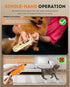 7-Speed Trimmer Dog Nail Grinder with Dust Collector, Powerful Nail for Dogs, Cats & Large Pets, Features LED Light