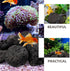 INOOMP Aquarium Lava Rocks, 1 Set of Black Volcanic Rocks, Natural Lava Pebbles for Planter, Fireplaces, Fire Pits,