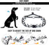 Dog Chain Collar Adjustable Stainless Steel Links with Quick Release Buckle for Small Medium Large Dogs