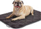 Paw Inspired Washable Padded Crate Mats for Dogs - 29” x 18” Pad, Leakproof Waterproof Bottom, Plush Pet Beds