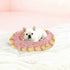 22 Inch 40 lbs Waffle Dripping Ice Cream Dog & Cat Bed, Washable Round Calming Pet Bed with Anti-Slip Bottom for Pets