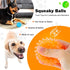 Puppy Toy - 2.5” Squeaky Dog Balls and Spikey Dog Ball for Aggressive Chewers, 6 Pack for Small Dogs