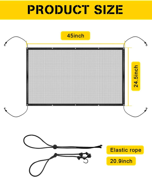 SUV Dog Barrier, Visible Car Divider for Dogs, Easy to Clean Mesh Front Seat Net for SUV, Truck, Vehicle