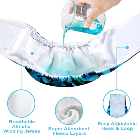 (5 Pack wegreeco Small Dog Diapers Male,Reusable Belly Bands for Male Dogs,Washable Doggie Puppy Male Diapers
