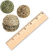 Natural Silvervine Cat Chew Toy, Interactive Chewing Toys with Catnip Effect - Trio Hamburger & Ball, 2 Packs
