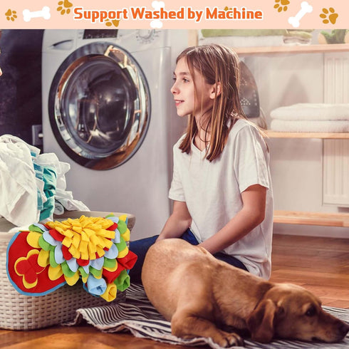 Yummy 2 1 Sam Snuffle Mat for Small and Medium Dogs, in Portable Interactive Nose Smell Training Sniffing Pad