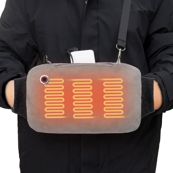 Rechargeable Hand Warmers, 10000mAh Electric Heated Gloves Power Bank, Portable Graphene Pouch with 3 Levels &