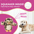 3 Pack Owl Dog Toys, Toy for Small Dogs, Dog Toys with Squeaker, Multipack Dog Toys, Plush Dog Toys, Toy for Small Dogs, Owl in Tree Dog Toy (3 Pack: Replacement Animals, Owl)