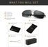 SUNGAIT Ultra Lightweight Rectangular Sunglasses, UV400 Protection
