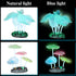 Frienda 8 Pieces Glowing Fish Tank Decorations - Plants with Glowing Kelp, Sea Anemone, Coral, Jellyfish & More