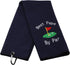 JXGZSO Dad Golf Towel, Embroidered Golf Gift with Clip - Papa Dark Blue