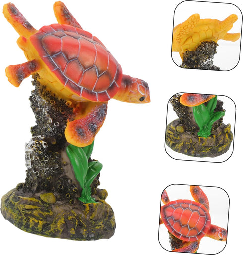 Kisangel Fish Tank Decoration, Marine Animal Ornament, PVC Norway Sea Life Figurine