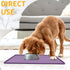 Ptlom Anti-Slip Dog Food Mat, Waterproof Dog Bowl Mats for Food and Water, Silicone Puppy Tray for Small Medium Dogs