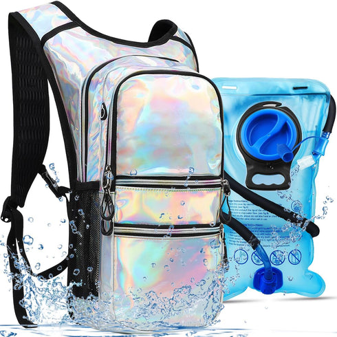 Hydration Pack, Water Backpack with 3L Hydration Bladder, Lightweight Insulation, Festival Essential for Hiking, Biking