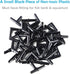 Pawfly 40 Piece Aquarium Airline Tubing Connectors, Black Plastic Inline Valve