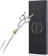 Dream Reach Professional Dog Grooming Scissors Kit, JP-440C Stainless Steel, Straight, Curved, Thinning/Blending Shears