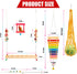 14PCS Chicken Toys for Coop Accessories, Swing Bridge Ladder Mirror Xylophone Toys with Bells Hanging String Vegetable