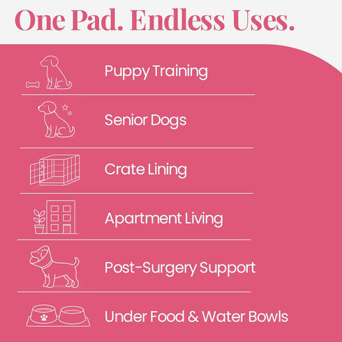 23x23 (100 Count) Pupiboo Disposable Dog and Cat Training Pads Leaves Pattern, Highly Absorbent Pee Pads, Leak Proof