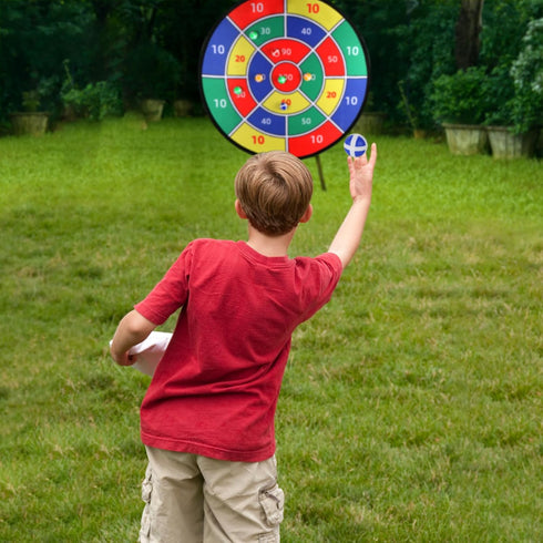 29" Toys Gifts for Kids Boys Daughter Son Birthday Large Dart Board for Kids, Double-Sided Kids Dart Board with Sticky
