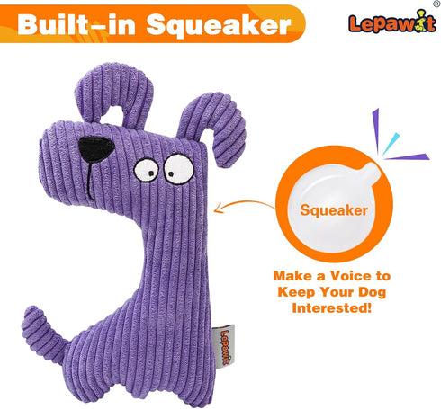 Squeaky Dog Toys, Cute Plush Toy for Indoor Play, Interactive Non-Shedding Material for Small and Medium Dogs