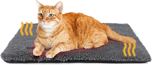 Self Warming Cat Bed, Extra Warm Thermal Pet Pad 29.1 x 18.9 Inch for Indoor Outdoor Pets with Removable Cover