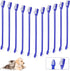 100 Pieces Dog Toothbrush Kit Set Double-Headed Toothbrush Long Handle Tooth Brush