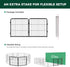 24inch, 2 FXW Instant Unleashed Dog Playpen, Portable Pet Fence for Outdoor, RV Trips, and Camping, Panels for Puppy