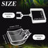 Shrimp Feeding Tube and Dish Set, Clear Fish Feeder Tube with Feeding Ring and Cleaning Brush for Fish Tank