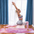 SNAKUGA Travel Yoga Mat, Non-Slip Suede Exercise Mat with Carry Bag, Ideal for Pilates Workout (72'' x 26'' x 1.5mm)