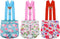 3 Pack Washable Female Dog Diaper with Suspender,Reusable Fixed Doggie Diapers Super