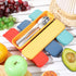 Yinkin 4 Pack Portable Travel Utensils Set - Reusable Stainless Steel Flatware with Case - Mixed Color