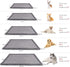 Dog Crate Pad, 24x17 inch Gray Memory Foam Bed Mat for Small Dogs, Washable Puppy Sleeping Bed, Anti-Slip