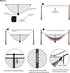 Mosquito Net for Camping Hammock, Compact Lightweight Netting, 12' Long with Dual Side Zippers