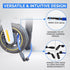 Security Cable Lock Set, Resettable Combination Lock with Mounting Bracket, Portable for Bikes and Scooters