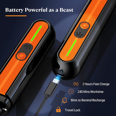 4-Lights Trimmers, 3 YABIFE Dog Nail Grinder, Easy Quick Locate Dog Nail for Puppy Paw Toenails or Pets from Small