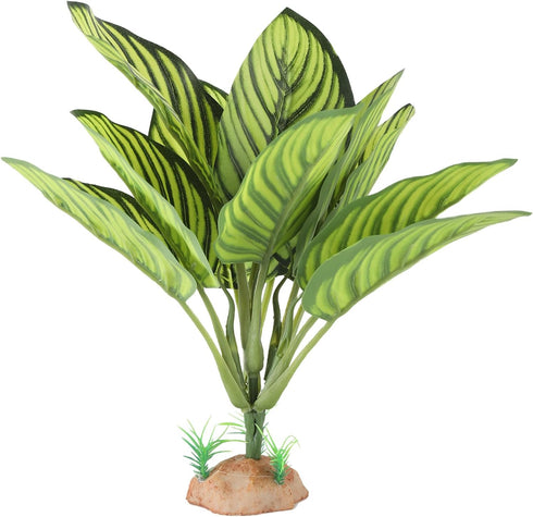 IBWell Reptile Terrarium Plants - Tortoise Habitat Accessories, Artificial Spider Plant for
