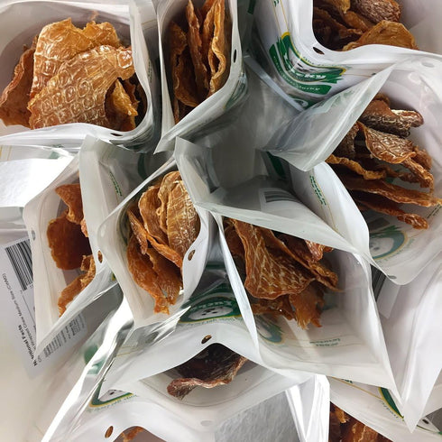 Lucky Premium Treats Chicken Jerky Fillets, 7 oz, Made with Sliced Lean Dehydrated Chicken Breast