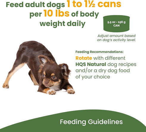 Almo Nature HQS Complete Wet Dog Food Chicken Dinner with Egg and Pineapple, 5.5 oz (Pack of 48)