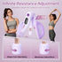 0-70lb 360Hip Upgraded Purple Inner Thigh Exerciser with LED Display, Adjustable Inner Thigh Exerciser, Pelvic Floor